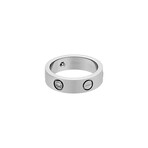 Cartier // 18k White Gold 3 Diamond Love Ring // Ring Size: 5.25 // Pre-Owned