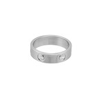 Cartier // 18k White Gold Love Ring + Certificate // Ring Size: 8.25 // Pre-Owned
