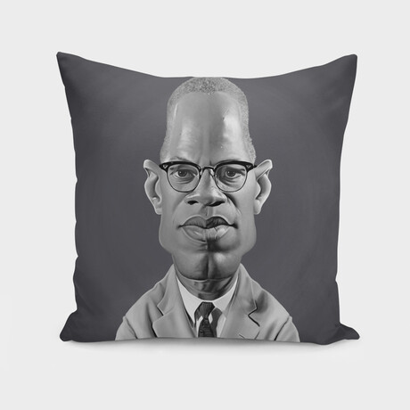 Malcolm X (14"H x 14"W)