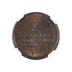 1864 Civil War Token // US Sanitary Commission - Nantucket, MA // NGC Certified MS64BN // Wood Presentation Box