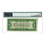 1934 $1 Silver Certificate // Gutter Fold Error // Julian-Morgenthau // PMG Certified VF30
