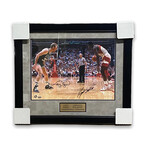 Larry Bird & Dominique Wilkins // Boston Celtics + Atlanta Hawks // Signed + Framed Photograph