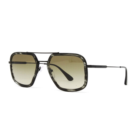 Men's PR57XS Sunglasses // Striped Gray + Black