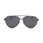 Hugo Boss // Men's 1169-F-S Polarized Sunglasses // Matte Black