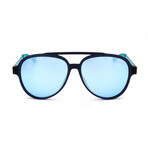 Hugo Boss // Men's 1074-S-FLL Sunglasses // Matte Blue