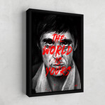 Scarface // World Is Yours (24"H x 18"W x 1.5"D Framed)