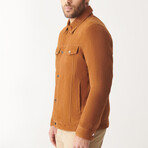 Boris Suede Leather Jacket // Tan (XL)