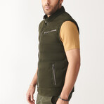 Otis Sport Suede Vest // Green (XL)