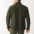 Felix Suede Shirt Jacket // Green (XL)