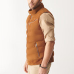 Otis Sport Suede Vest // Tan (S)
