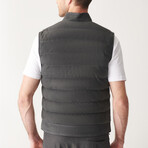 Otis Sports Suede Vest // Anthracite (XL)