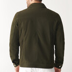 Boris Suede Leather Jacket // Green (L)