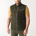 Otis Sport Suede Vest // Green (XL)