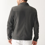 Samuel Suede Leather Jacket // Anthracite (S)