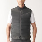 Otis Sports Suede Vest // Anthracite (XL)