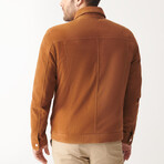 Boris Suede Leather Jacket // Tan (XL)