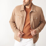 Boris Suede Leather Jacket // Mink (XL)