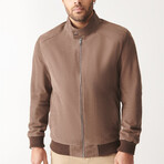 Hardy Sport Suede Leather Jacket // Brown (XL)