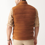 Otis Sport Suede Vest // Tan (S)