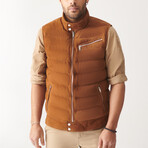 Otis Sport Suede Vest // Tan (S)