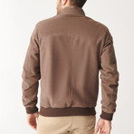 Hardy Sport Suede Leather Jacket // Brown (XL)