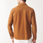 Felix Suede Shirt Jacket // Tan (XL)