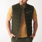Otis Sport Suede Vest // Green (XL)