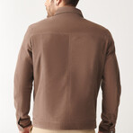 Samuel Suede Leather Jacket // Brown (S)