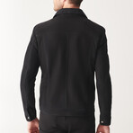 Samuel Suede Leather Jacket // Black (S)