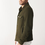 Boris Suede Leather Jacket // Green (L)