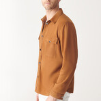 Felix Suede Shirt Jacket // Tan (XL)