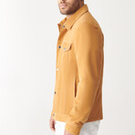 Boris Suede Leather Jacket // Mustard (S)