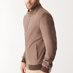 Hardy Sport Suede Leather Jacket // Brown (XL)