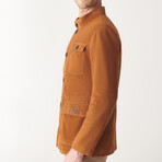 Hector Suede Safari Jacket // Tan (M)