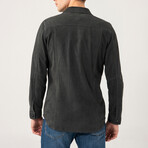 Dustin Suede Shirt Jacket // Anthracite (M)