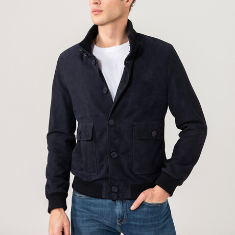 Baron Sports Suede Jacket // Navy (XS)