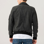 Elvis Sports Suede Jacket // Anthracite (XS)