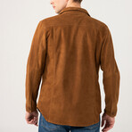 Dustin Suede Shirt Jacket // Tan (XS)
