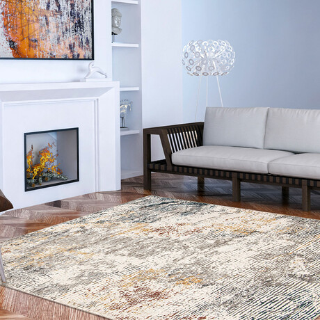 Stellar // Light Gray (5'11"L x 3'11"W)