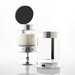 A.L.E.C // Automated Safe Candle Holder // Sophisticated Silver (Small Holder)