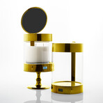 A.L.E.C // Automated Safe Candle Holder // Glowing Gold (Small Holder)