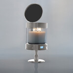 A.L.E.C // Automated Safe Candle Holder // Sophisticated Silver (Small Holder)