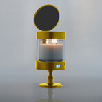 A.L.E.C // Automated Safe Candle Holder // Glowing Gold (Small Holder)