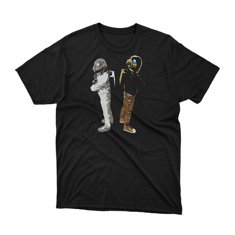 Daft Punk Graphic Tee // Black (S)