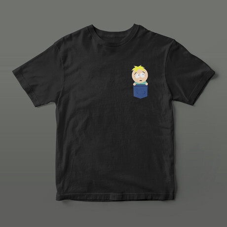 Pocket Man Graphic Tee // Black (S)