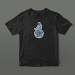 Meditating Astronaut I Graphic Tee // Black (S)