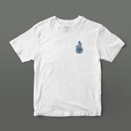 Meditating Astronaut Graphic Tee // White (M)