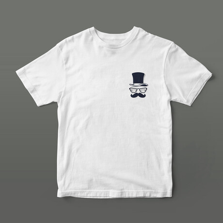 Mustache You A Question Graphic Tee // White (S)