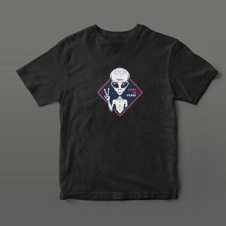 Came In Peace Graphic Tee // Black (S)