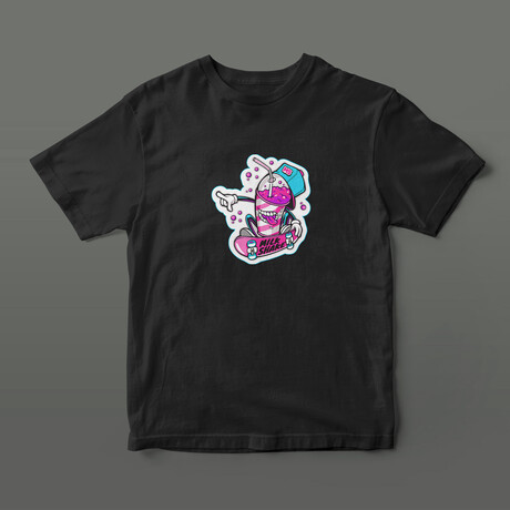 Milk Skate Graphic Tee // Black (S)